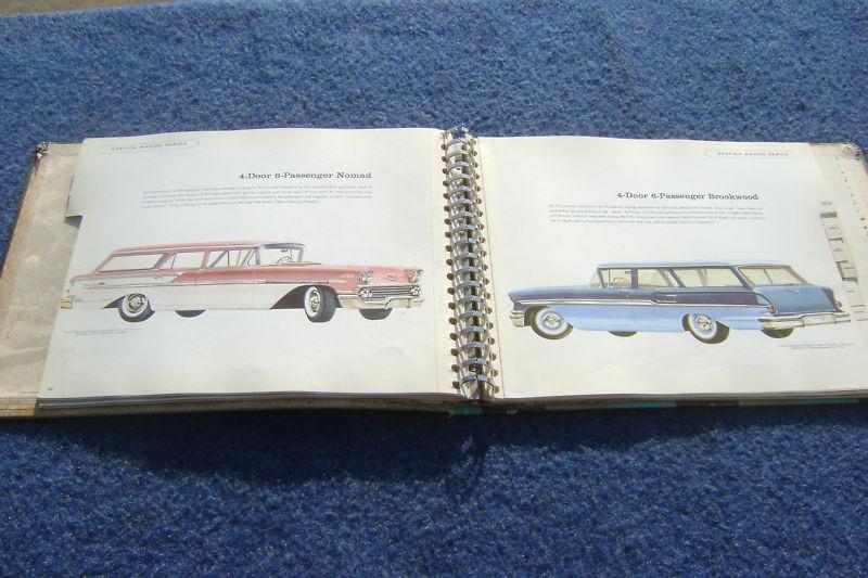 1958 58 Chevy DEALER ALBUM Corvette Impala Bel Air Biscayne Nomad Brookwood, US $400.00, image 8