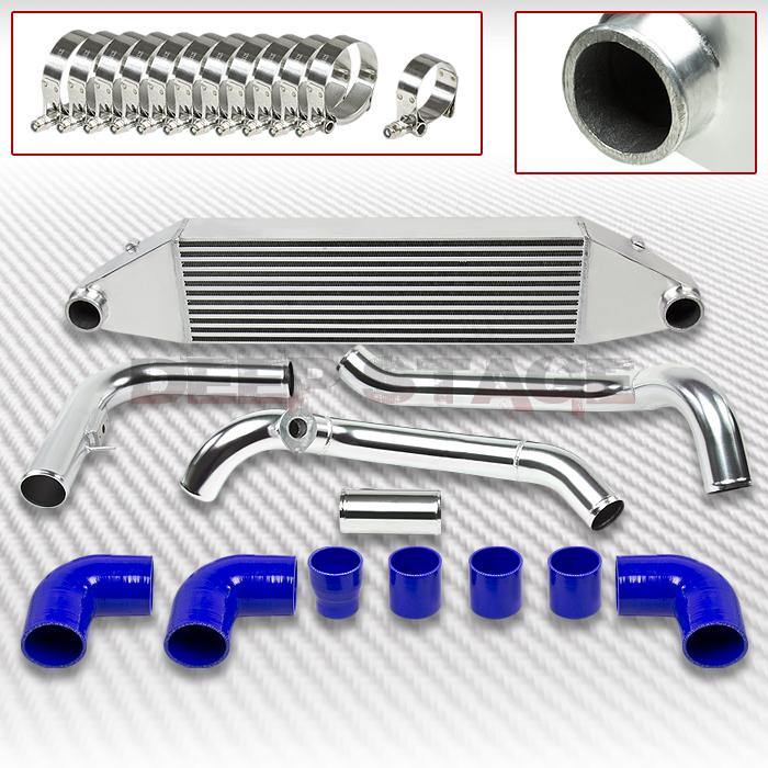 Aluminum turbo front-mount intercooler+piping 08-10 chevy cobalt ss lnf silver