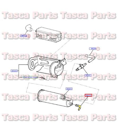 New oem sleeve connects fuel vapor line to storage canister 1998-2003 ranger