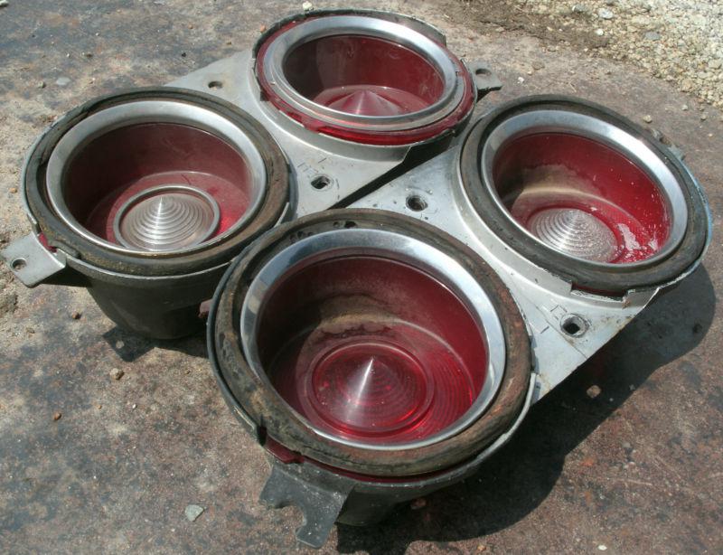 1970 70 71 72 73 Chevy Camaro Rear Tail Light Housing Lenses LH RH Pair OEM, US $59.99, image 2
