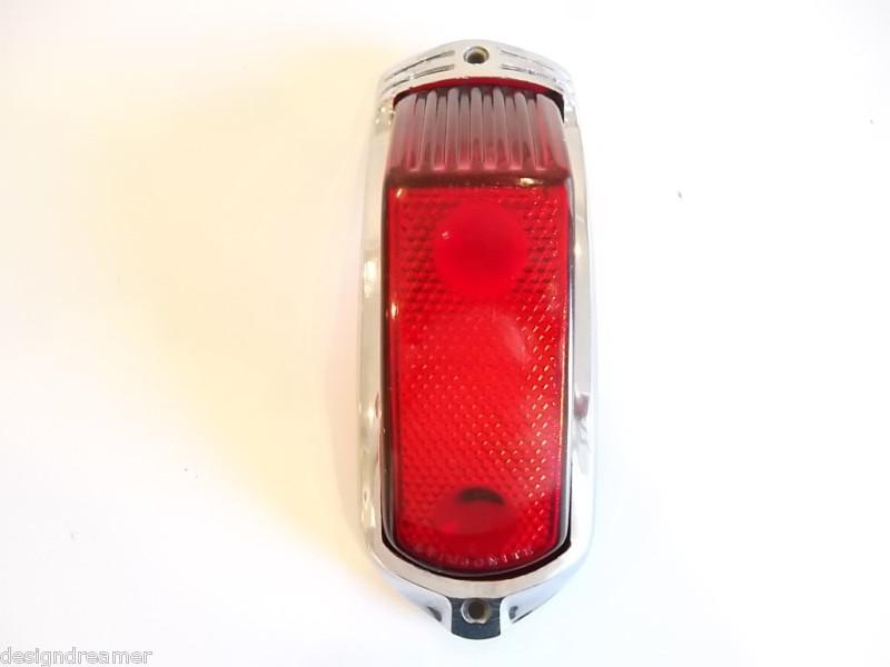 1941 42 46 47 48 49 cadillac tail light lens w/ bezel guide r-5 oem