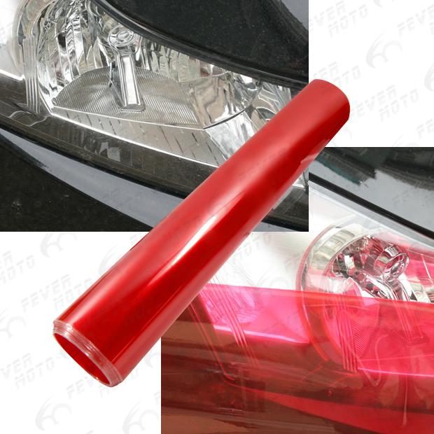 Find New Windshield Red Light Headlight Tail Light 12"X58" Vinyl Film