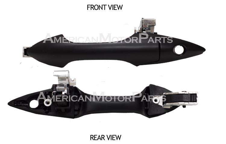 Left replacement outside front primed door handle w/ keyhole 05-10 honda odyssey