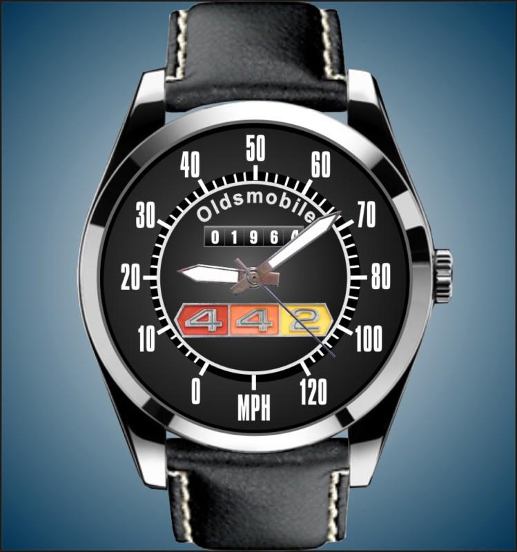 1964 1965 1966 1967 1972 442 OLDS OLDSMOBILE CUTLESS 400 ENGINE LEATHER WATCH, US $32.98, image 1