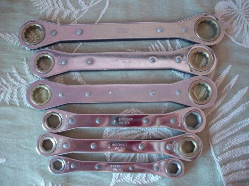 MAC TOOLS 6 Pc 12 POINT Metric Ratcheting Double Box End WRENCH SET, US $90.00, image 5