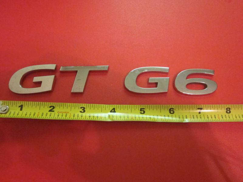 05 06 07 08 09 10 pontiac gt g6 trunk emblems set oem