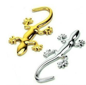 Pure metal gecko car stickers 3d stereo personalized car stickers car decoration