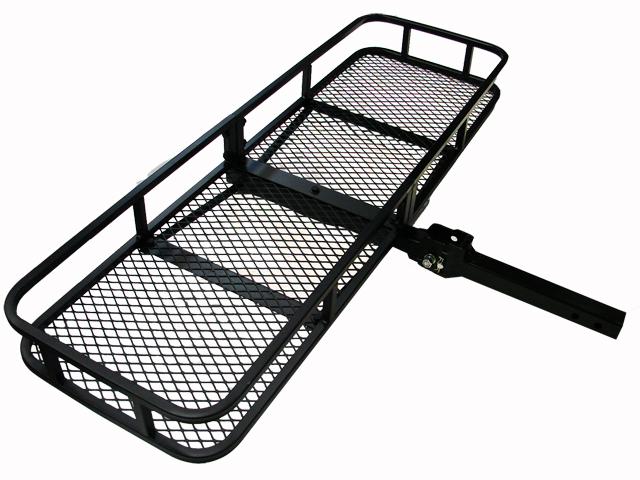 60x20 truck trailer 2" receiver hitch folding cargo carrier rack luggage hauler