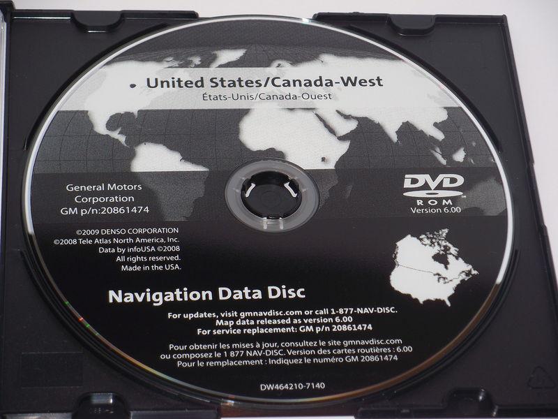 Navigation disc  corvette sts  20861474 united states/canada -west   