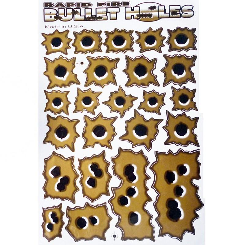 Sticker decal gun bullet holes shot racing car monster truck rtr rc atv tattoo