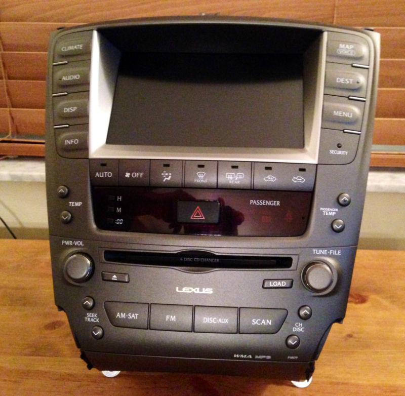 Lexus is250 is350 navigation screen gps display receiver radio climate cd player