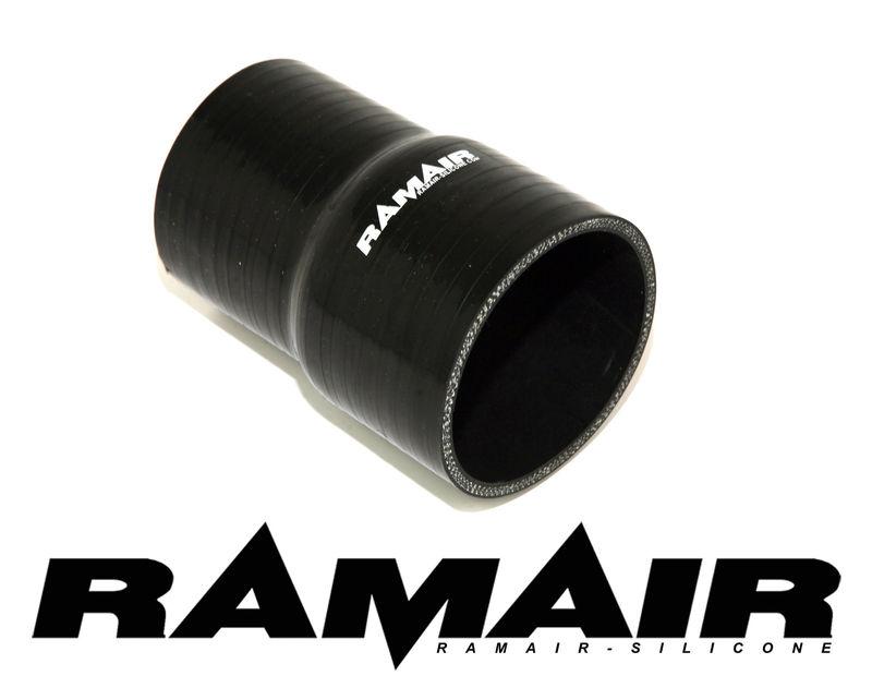 Black silicone hose straight reducer 38>32mm by ramair - 38mm to 32mm