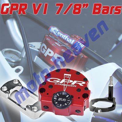 Gpr v1 stabilizer steering damper kawasaki kx125 05 7/8" bars 4002-0025 red