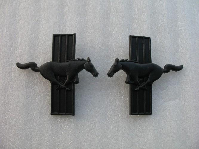 99-04 ford mustang flat matte black blackout blacked out emblem logo badge sign 