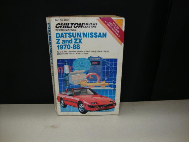 Chilton's 1970-'88 datsun / nissan repair  manual 240, 260, 280z, 280, 300 zx 