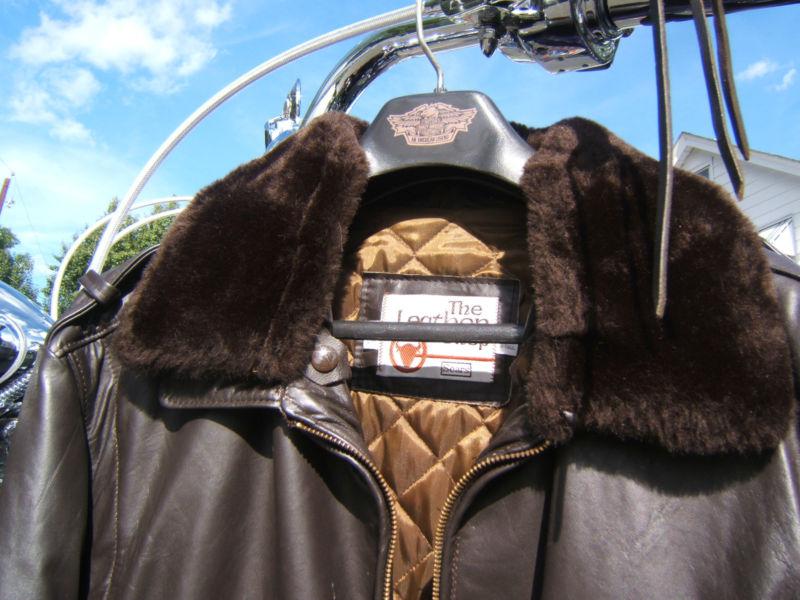SEARS VINTAGE LEATHER BOMBER JACKET , US $125.00, image 3