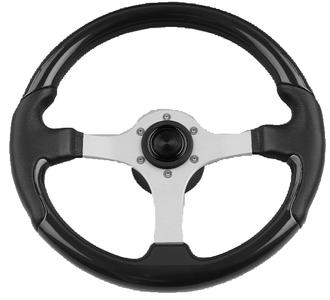 Uflex spargibls steering whl-blue-black grips