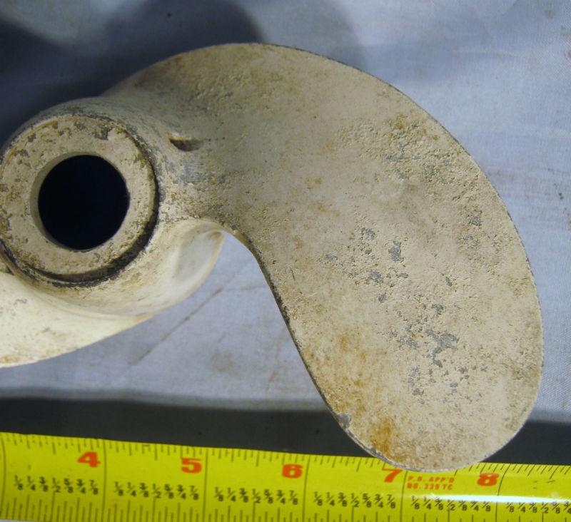 Vintage 2 Blade Aluminum Boat Outboard Propeller For Repair or Decoration, US $10.99, image 2