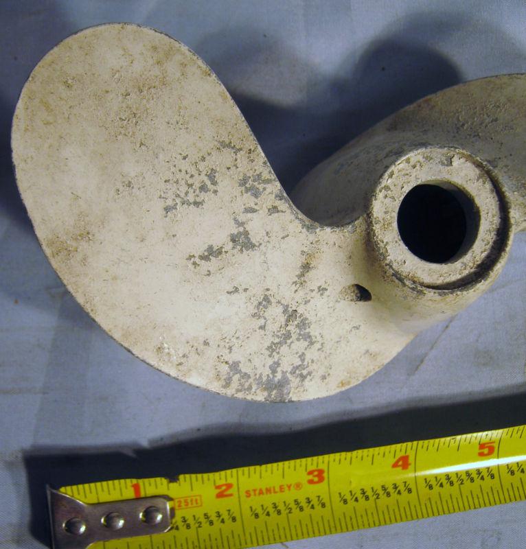 Vintage 2 Blade Aluminum Boat Outboard Propeller For Repair or Decoration, US $10.99, image 4