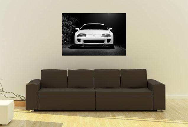 Toyota TT Supra MKIV 2JZ-GTE JZA80 WORK HD B&W Poster Print multi sizes avail, US $14.99, image 2