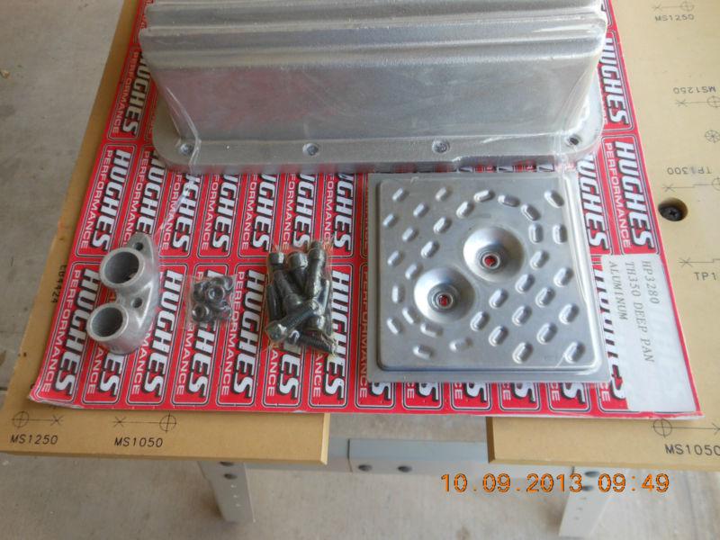 Find Hughes Performance Deep Aluminum Transmission Pan GM Turbo 350 +2