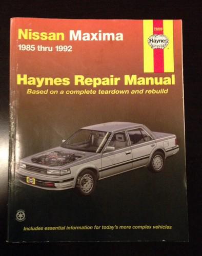 Nissan maxima repair manual 1985-1992