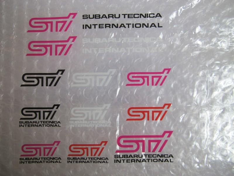 Car logo computer mobile phone sticker decal for subaru tecnica sti impreza wrx