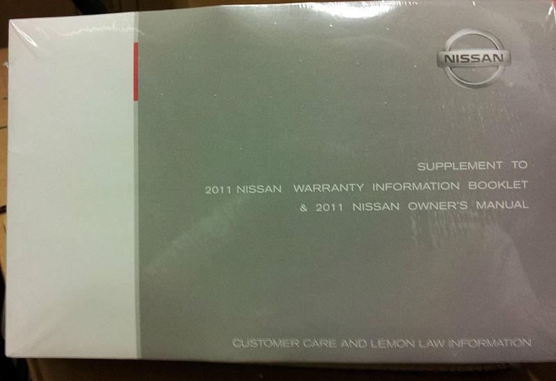 2011 nissan altima owner's manual - complete factory sealed kit with case