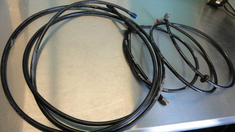 (3) -4an coolant line hose bmrs 4an 39" 60" 132" 90 degree and straight fittings