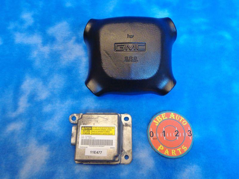 Find 0001 GMC 2500 Airbag Set Driver Airbags & Control Module OEM Used