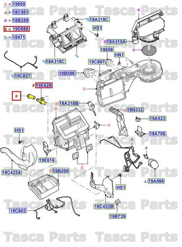 Oem heater hose explorer sport trac explorer aviator mountaineer #1l2z-19d888-aa