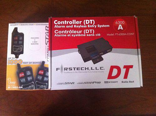 Compustar car alarm and keyless entry ft-6300a-cont & rf-1wg2-am remotes