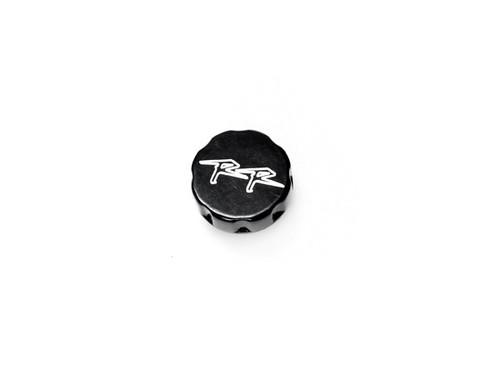 Honda cbr 900rr 929rr 954rr black fluid reservoir cap logo engraved (1993-2003)