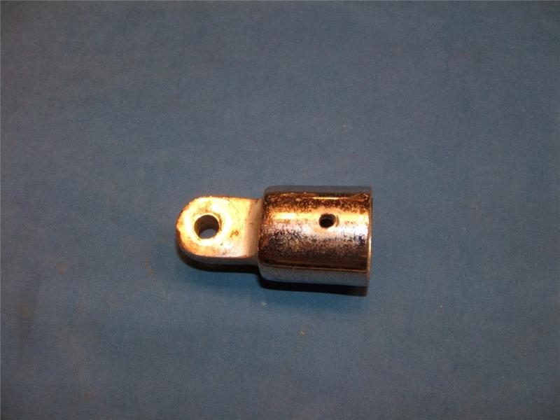 Vintage heavy duty bimini top fitting chromed brass   1" tube    boat hardware