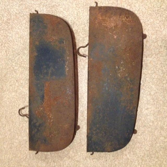49 50 chevy car steel rear fender skirts used 51-52 station wagon 1949 1950