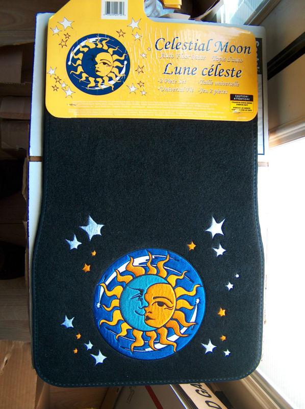 Find Floor Mats CELESTIAL MOON NEW One Pair HEAVY DUTY! in San