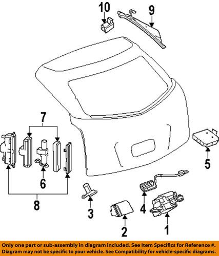Cadillac gm oem 25943609 lift gate-housing