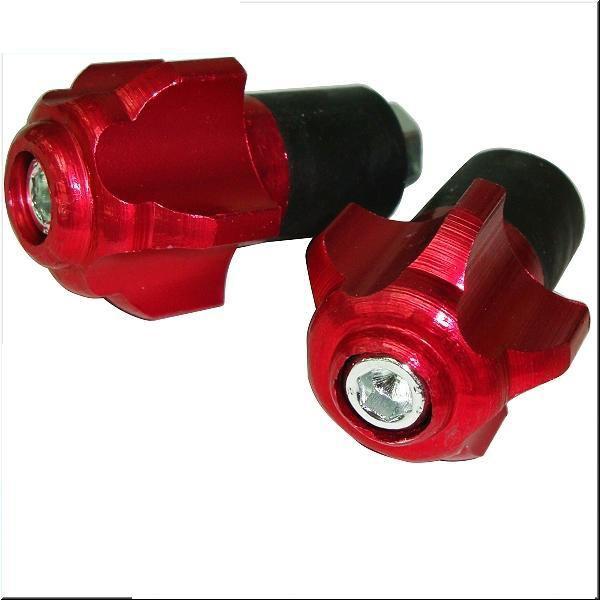 Find MOTORCYCLE HANDL BAR BAR END PLUGS 7/8" OPEN BAR RED in CHINA, CN, for US 6.50