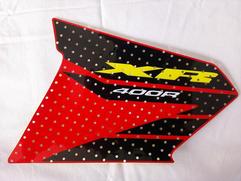 Honda xr400  xr400r xr 400 tank decals graphics sticker black red yellow 96 - 04