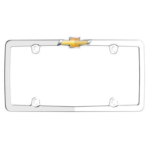 Cruiser 10437 license plate frame chevy bowtie logo chrome