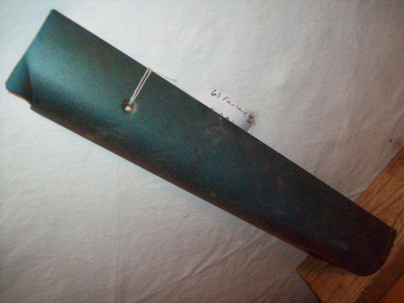 63 ford fairlane left rear back b pillar post garnish molding moulding trim