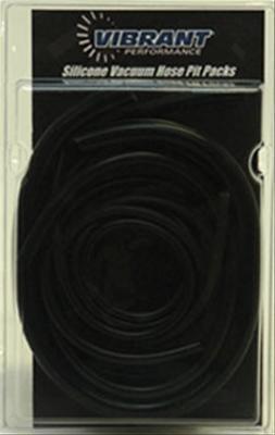 Vibrant performance vacuum hose pit pack silicone black kit