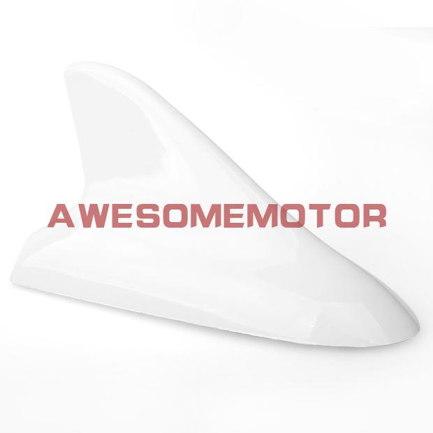 Brand new white abs car shark fin style antenna aerial roof base cool decoration