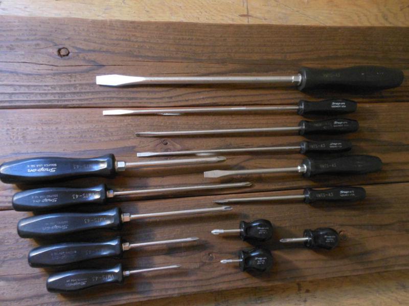 Sell Snap On 13 piece black hard handle screwdriver set in Las Cruces