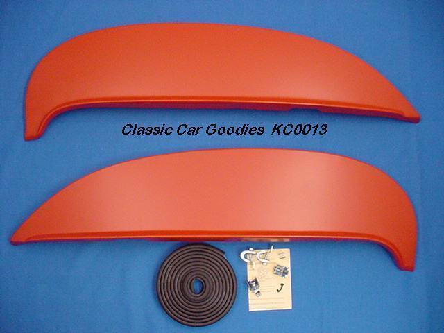 1964 chevy fender skirts fits all models new metal pair