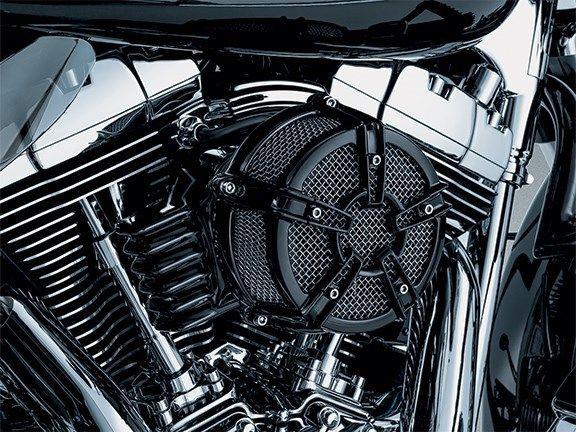 Kuryakyn mach 2 co-ax air cleaner gloss black harley touring 08-13