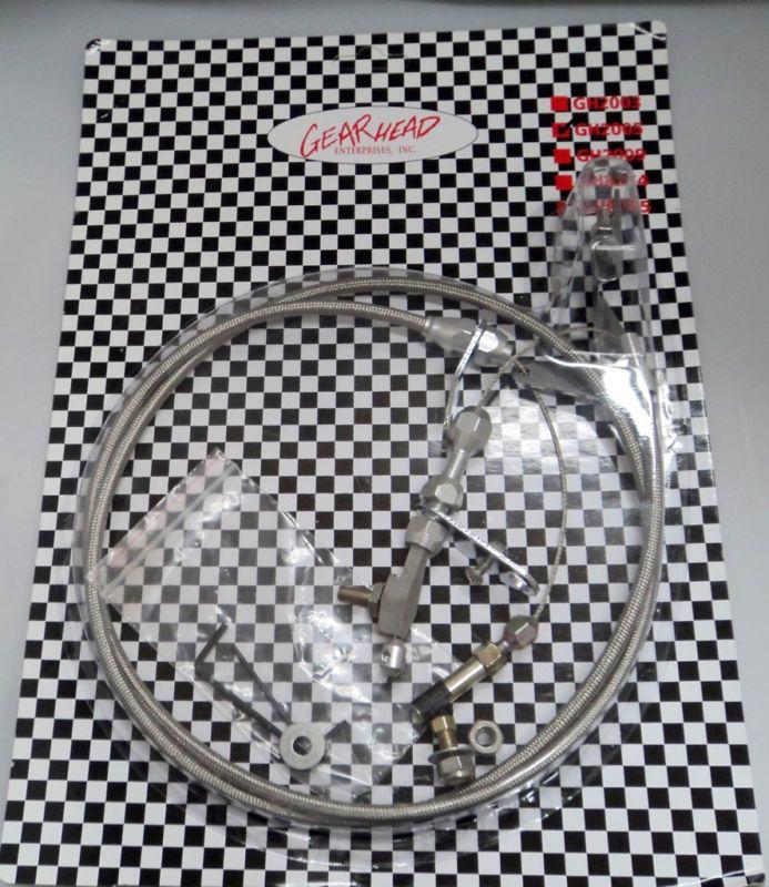 1 day super sale gearhead gm chevy turbo 350 braided transmission kickdown cable