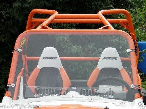 Standard vented clear lexan windshield + std clamps   polaris ranger rzr 4 ~ new