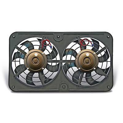 Flex-a-lite low-profile s-blade electric fan 2,500 cfm pusher 12" dia dual 432