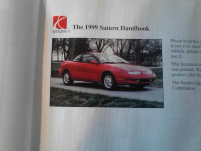 1999 saturn  owner's manual